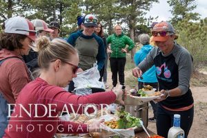 lunch time at Rowdy Gowdy Women's Camp 2022