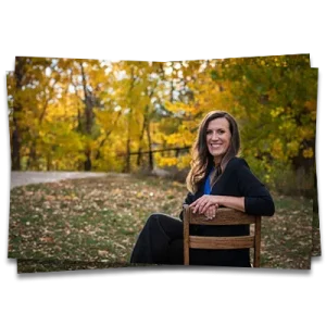 fall corporate portrait at Rolland Moore Park in Fort Collins
