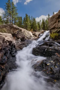 fine art print of Alberta Falls in Rocky Mountain National Park, Colorado